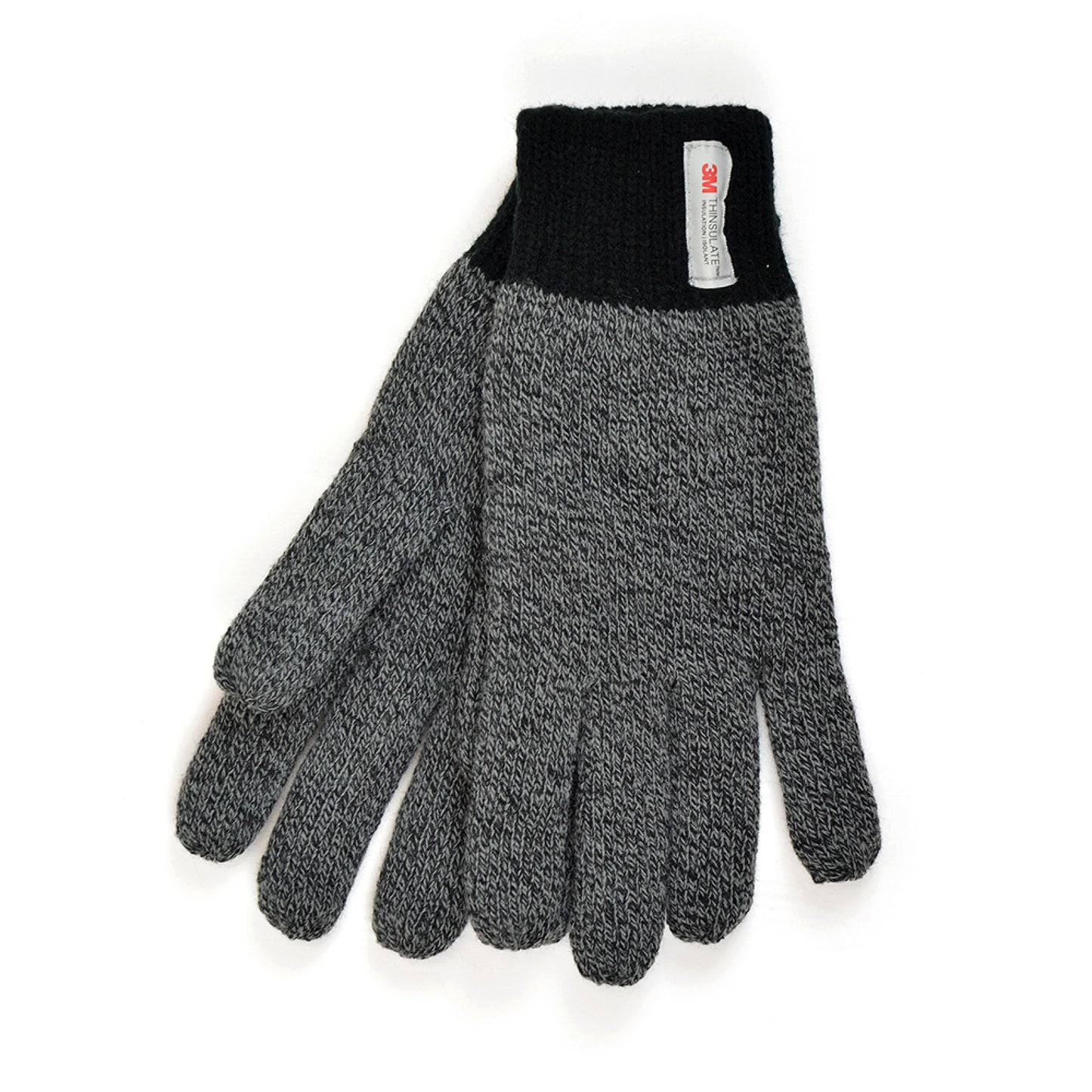 Mens Thinsulate Hat & Gloves Set - Chunky Knit Thermal Cold Weather Set