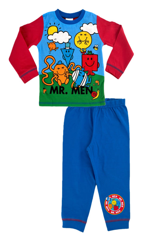 Mr Men Boys Pyjamas 18 Months - 5 Years, Long Sleeve & Pants, PJ, Nightwear