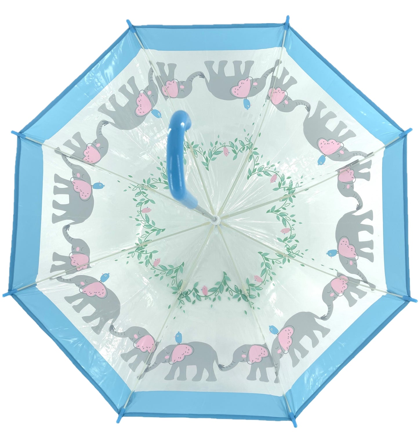 Children's Dome Umbrella Kids' Lightweight Transparent PVC Stick Brolly