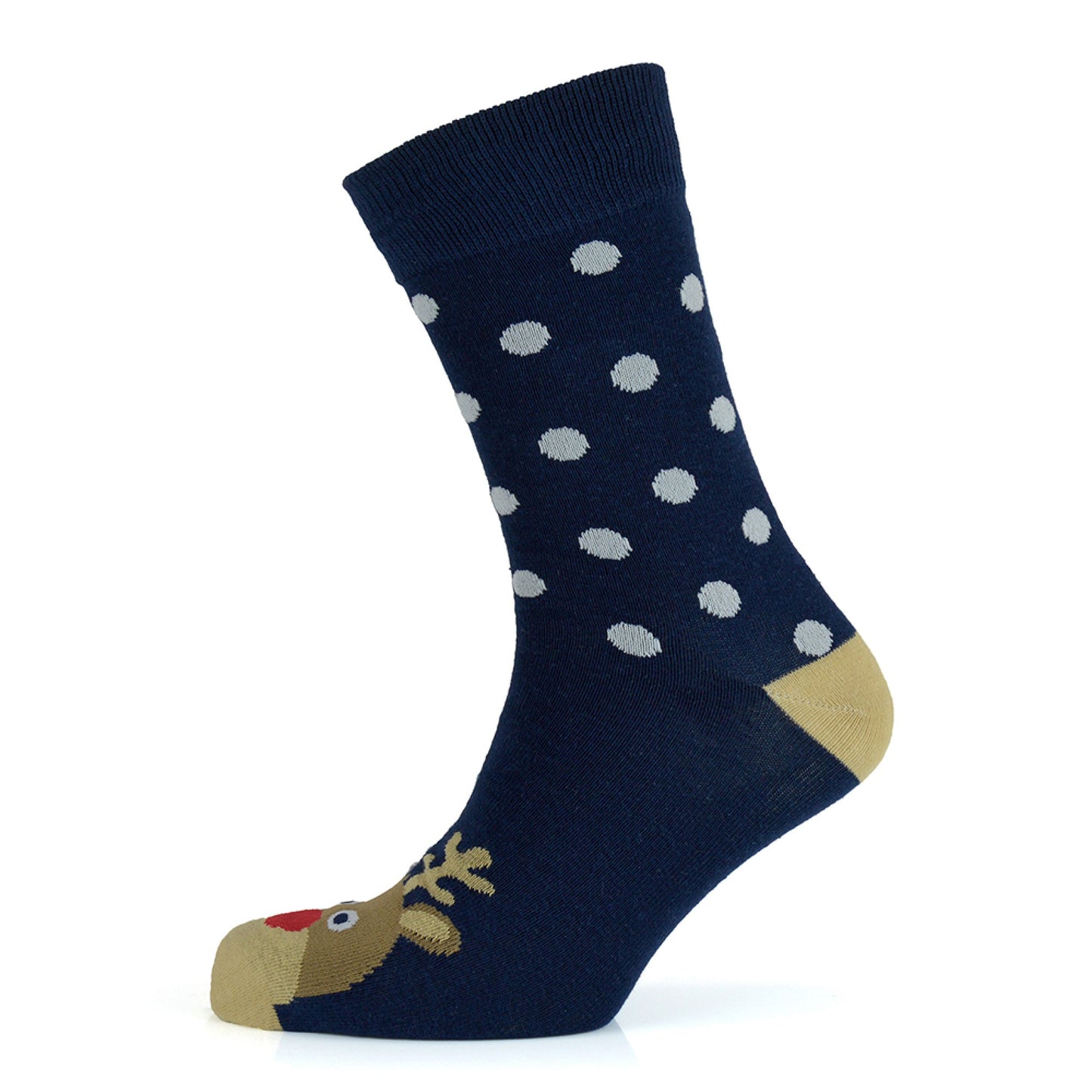 Mens 6 Pack Christmas Patterned Cotton Rich Socks - UK 7-11