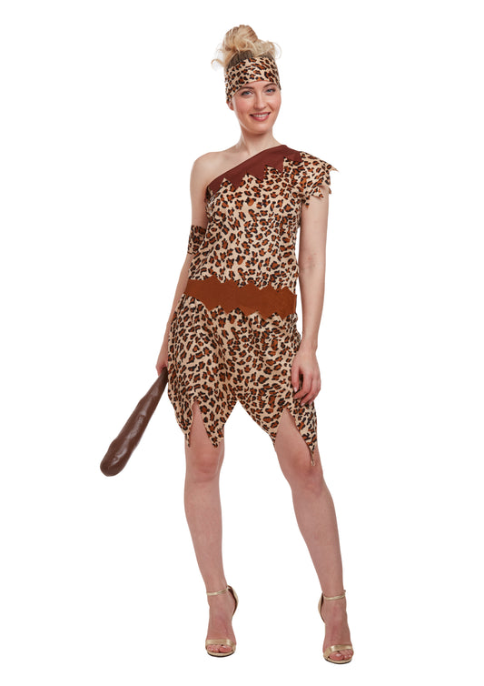 Cave Woman Fancy Dress Costume