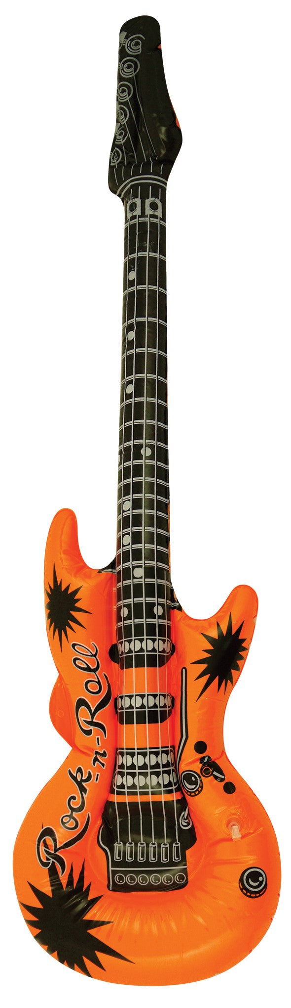 4x Inflatable Guitars 95cm Rock / Pop Star Fancy Dress Accessory