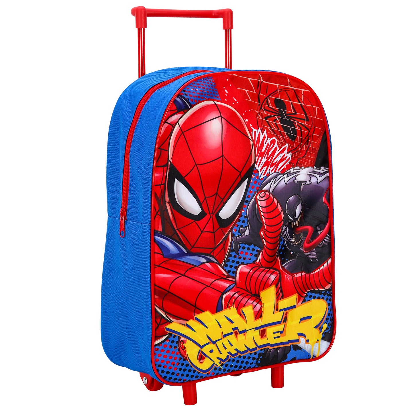 Spider-Man Kids Wheeled Trolley Luggage Bag for Holidays, School
