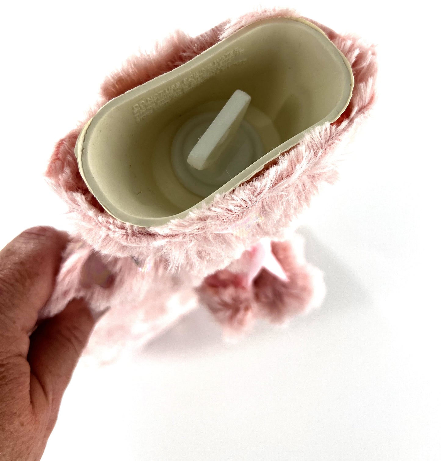 Heart Hot Water Bottle Foil Print Plush 2 Ltr, Grey or Pink