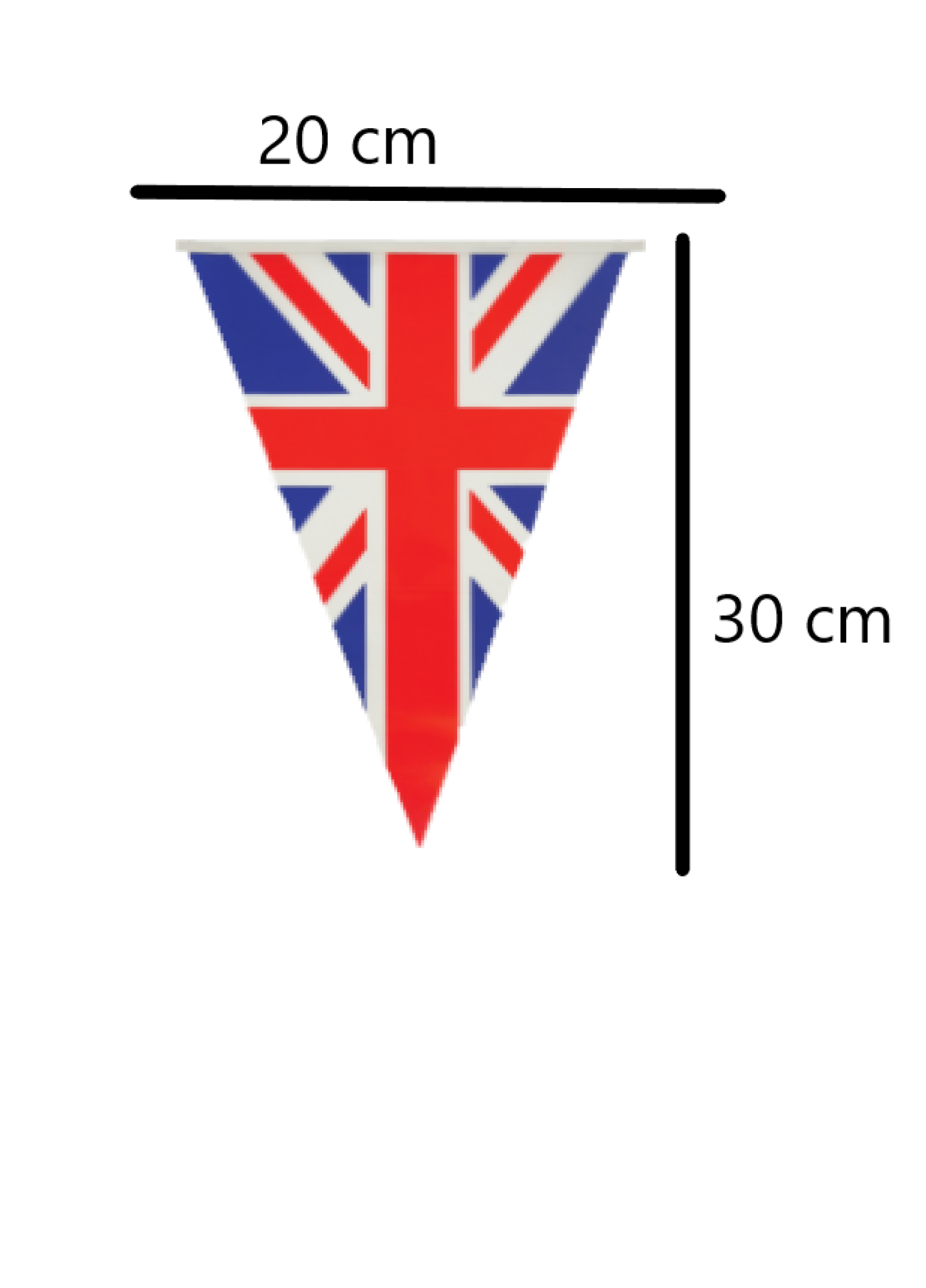 2 Pack Union Jack Triangle Bunting (14 Meters)