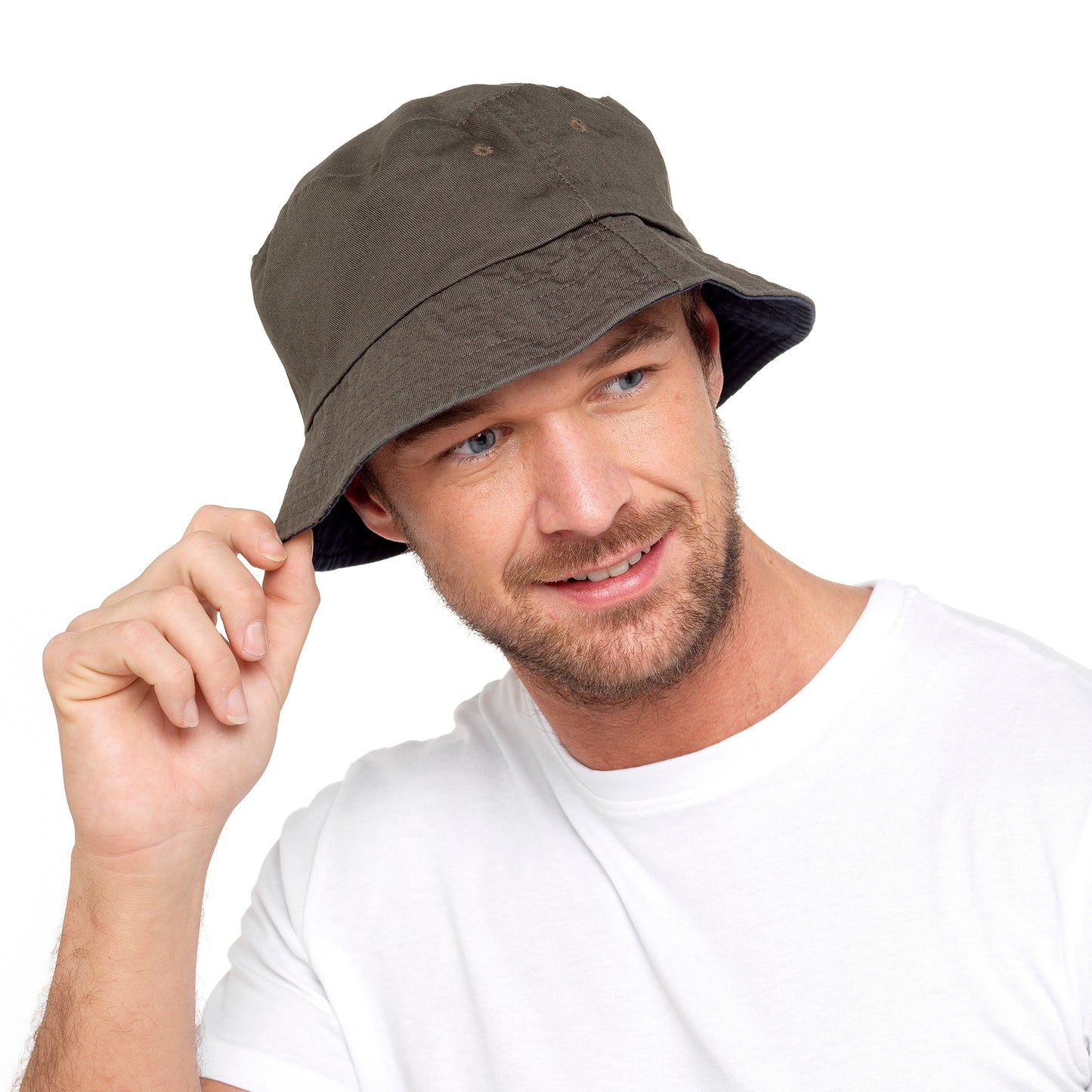 Mens Reversible Bucket Hat Festival Sun Hat