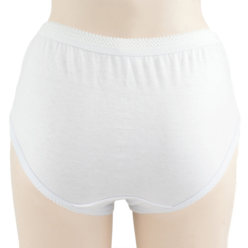 Ladies 6 Pack 100% Cotton Full Briefs Knickers Underwear
