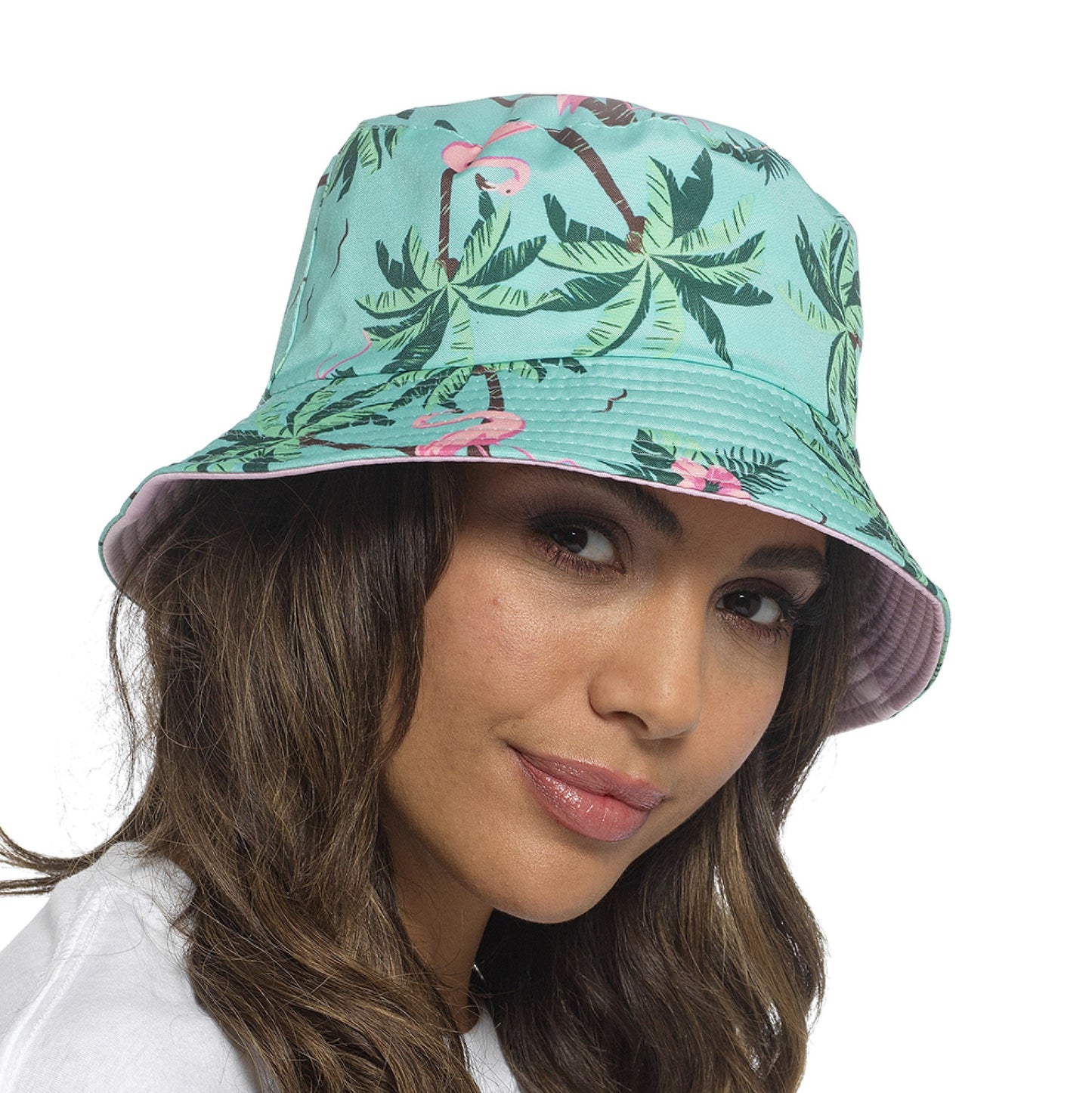 Ladies Reversible Bucket Hat Festival Fun Summer Sun Hat - Various Designs