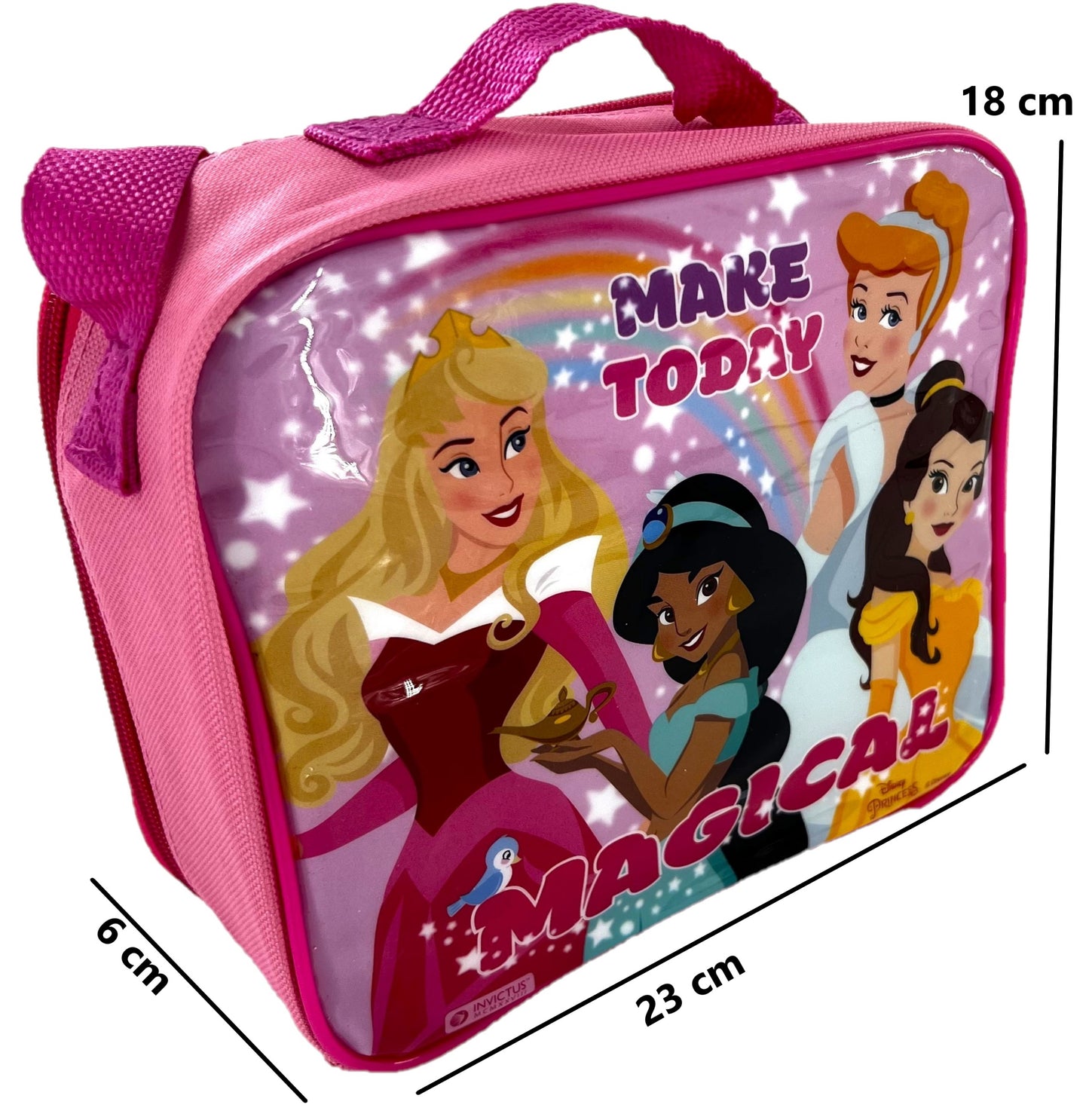 Disney Princess 3Pc Lunch Set, Lunch Bag, Drink Bottle, Sandwich Box,