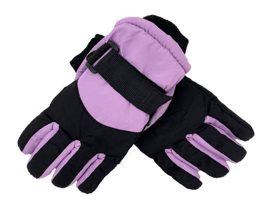 Girls Ski Snowboarding Winter Gloves - Palm/Thumb Grips & Adjustable Wrist Strap