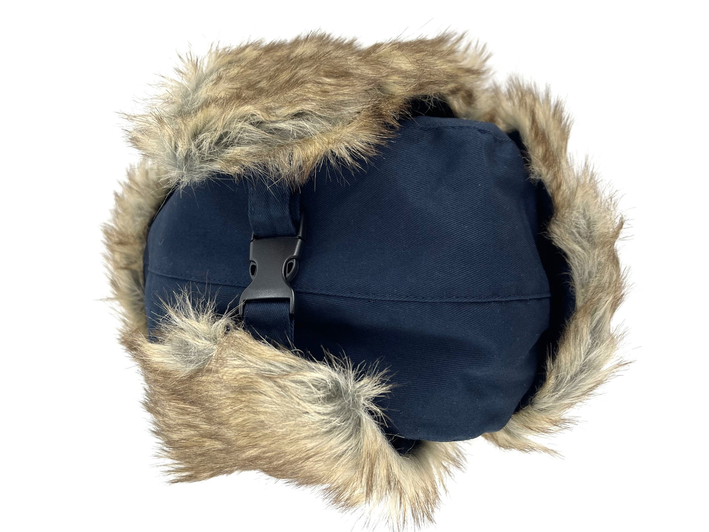 Men's Trapper Hat with Faux Fur Trim Padded Bomber Hat Adjustable Clip Fastening