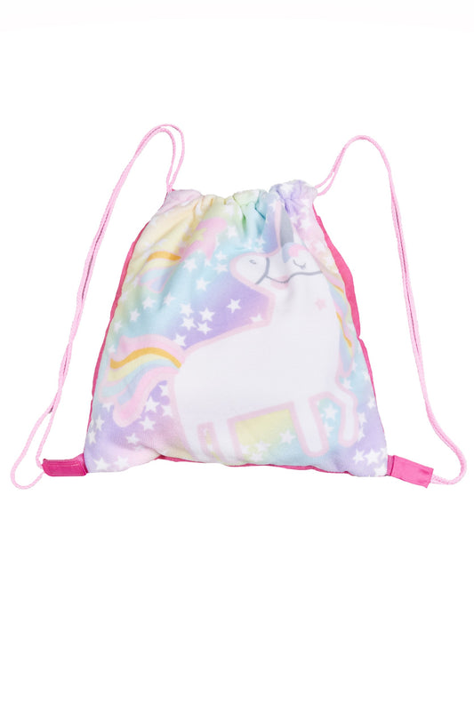 Unicorn Beach Towel & Pull String Bag