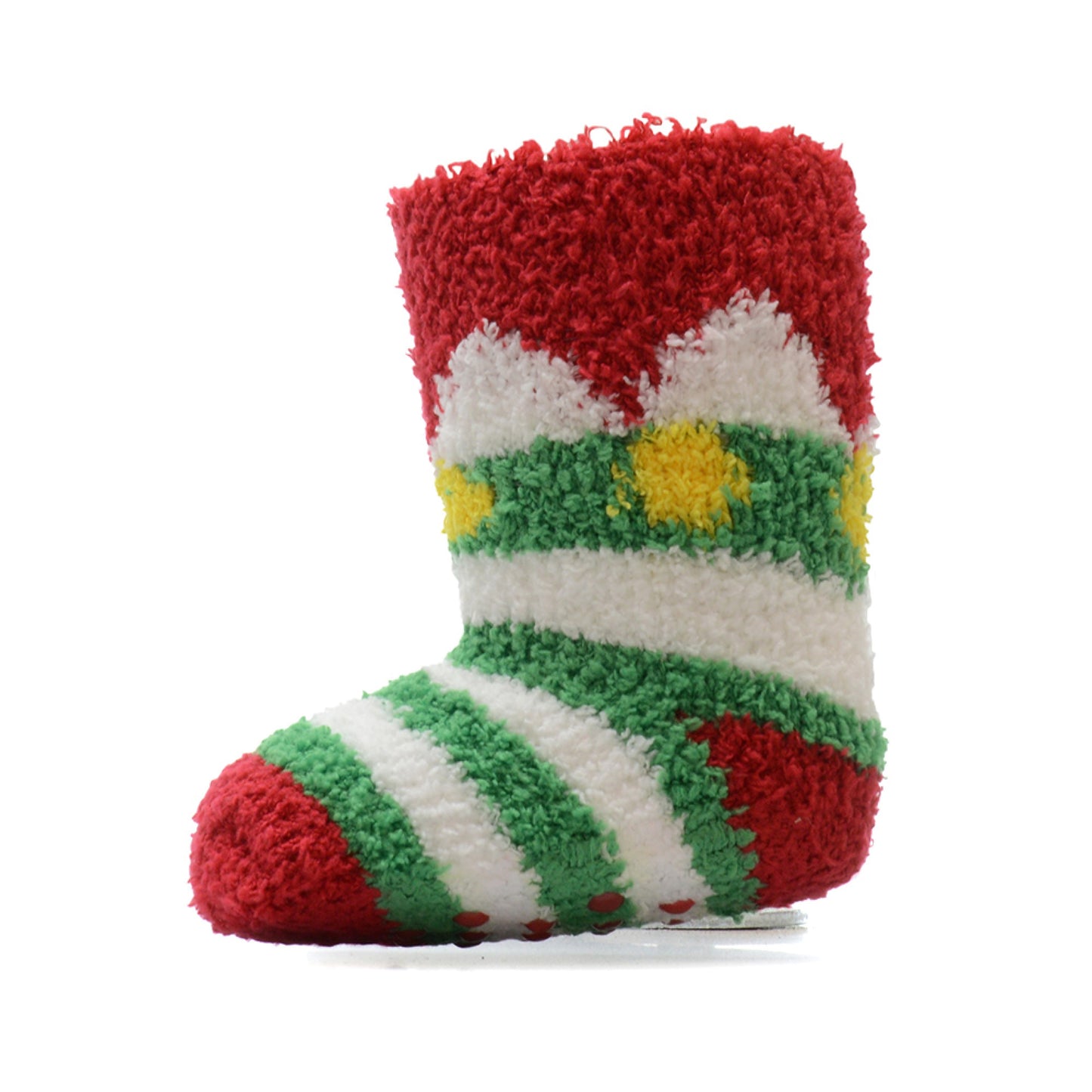 3 Pack Baby Christmas Gripper Socks Cosy Supersoft Fluffy Xmas Patterned Non-Slip Pram Socks