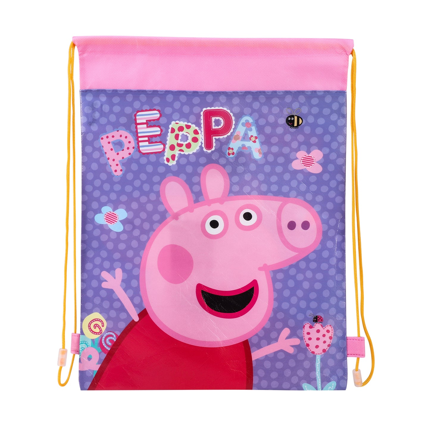 Peppa Drawstring PE Bag Ideal for Swimming, PE, Holidays