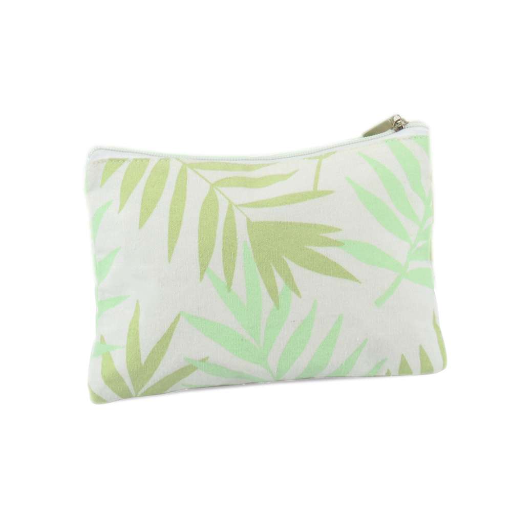 Ladies Cream Canvas Beach Tote Bag With Zip & Matching Makeup Pouch