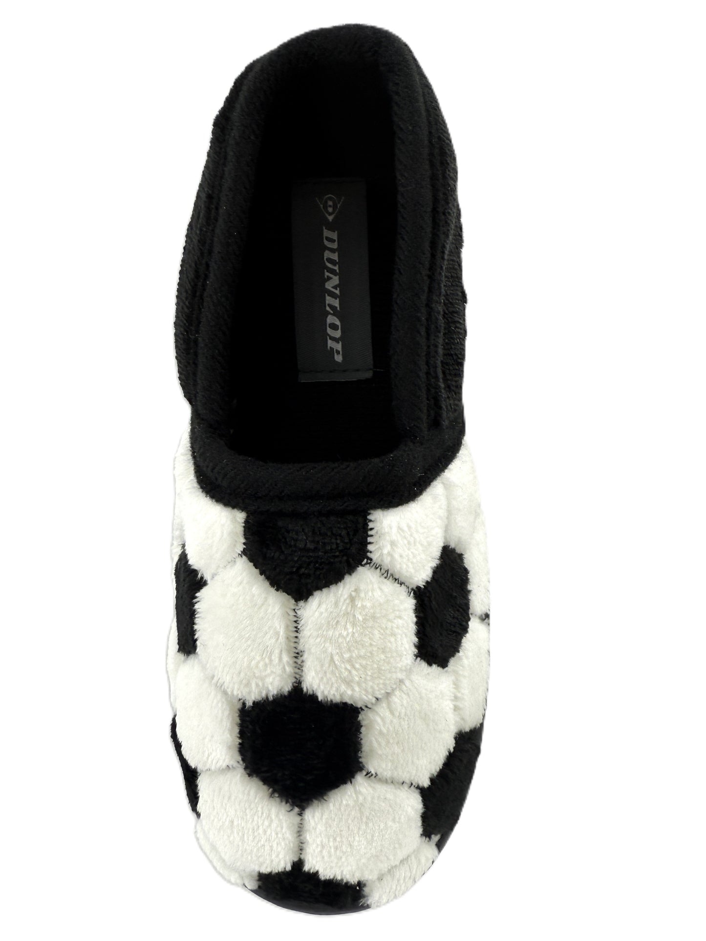 DUNLOP Boys Football Slippers Memory Foam Plush Velour Warm Non Slip Cosy
