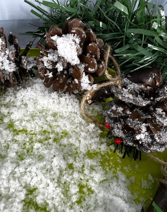 White Fake Artificial Snow Snowflakes Christmas Party Decoration Xmas