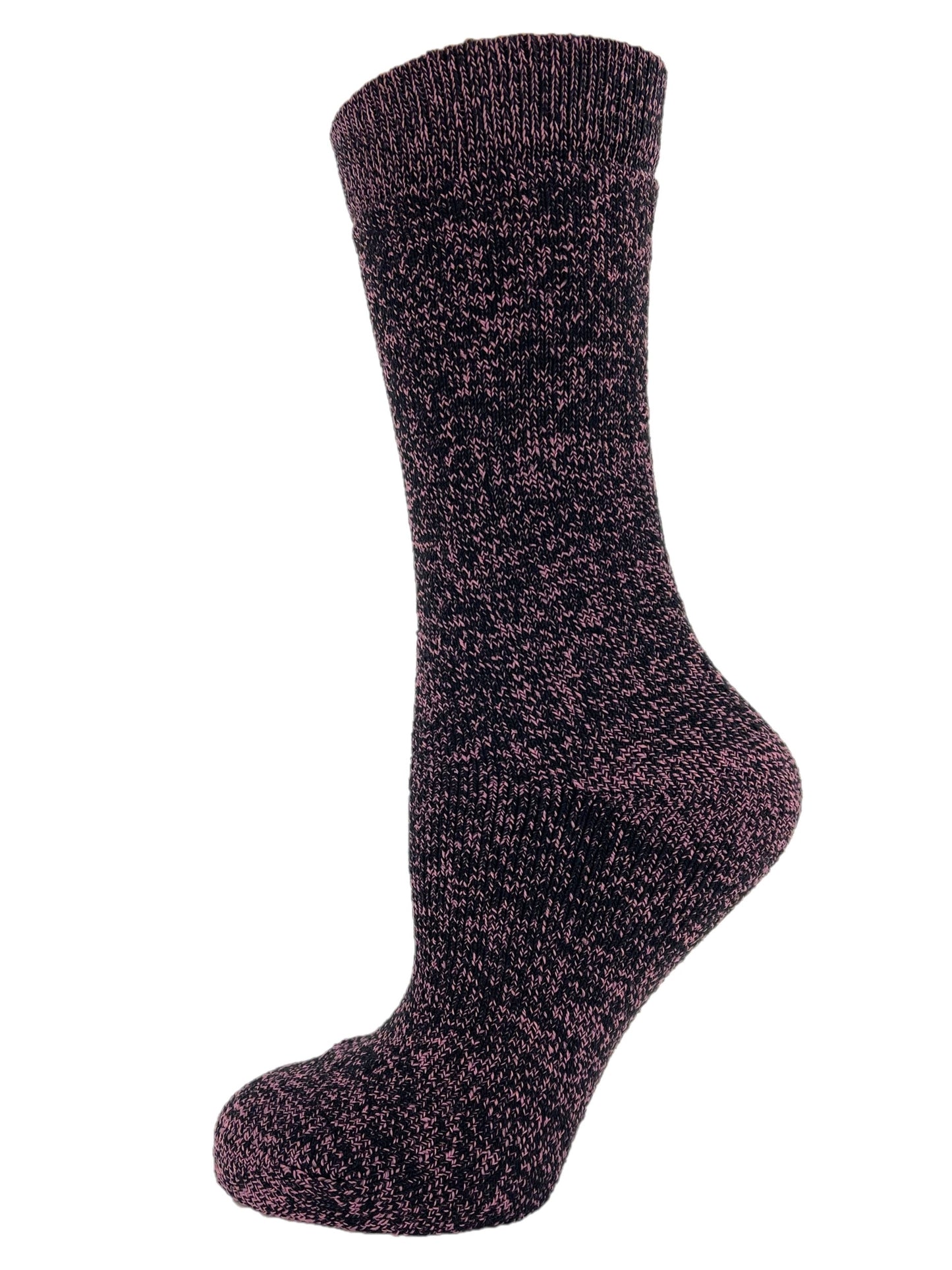 3 Pairs Ladies Cotton Rich Cushioned Outdoor Boot Socks - UK 4-7