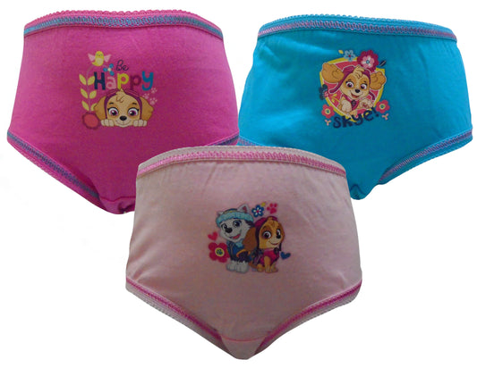 Paw Patrol 3pk Girls Knickers "Flowers"