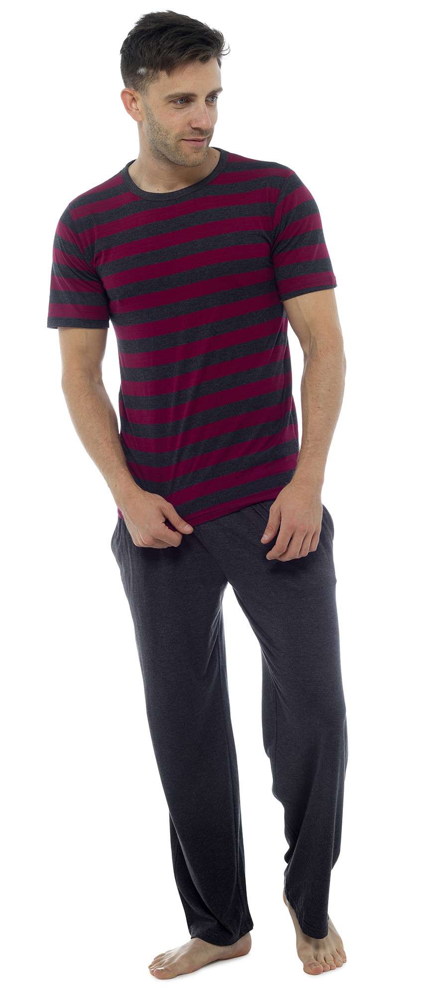 Tom Franks Striped Men's Two Piece Pyjama Set