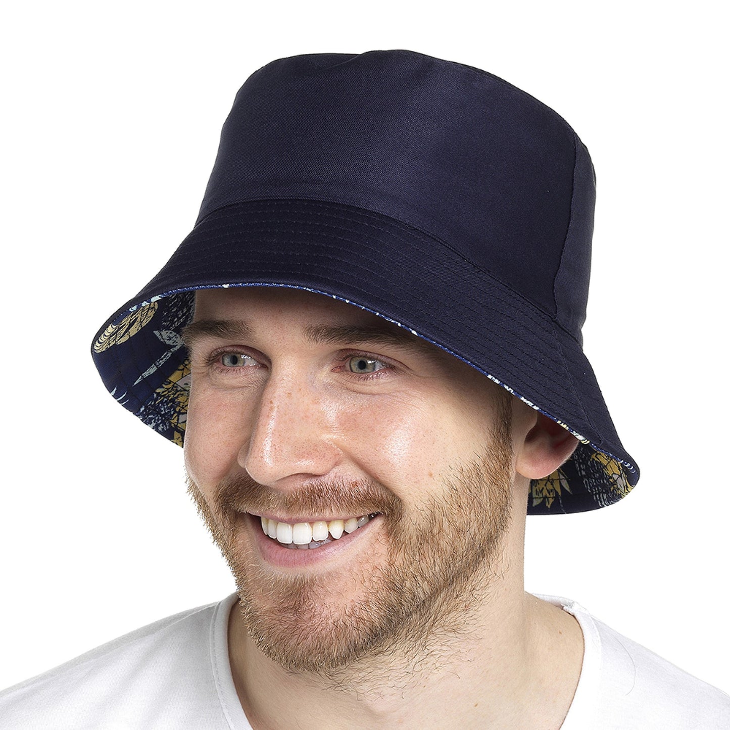 Mens Reversible Bucket Hat Festival Sun Hat