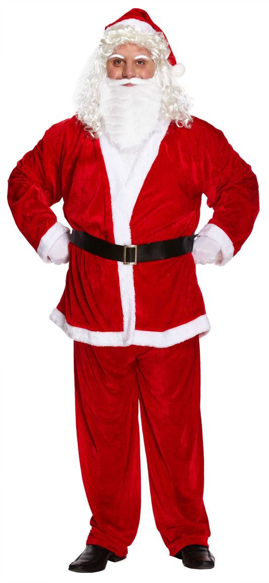 Father Christmas Fancy Dress Costume Deluxe, Adults, Nativity, Play, Gift