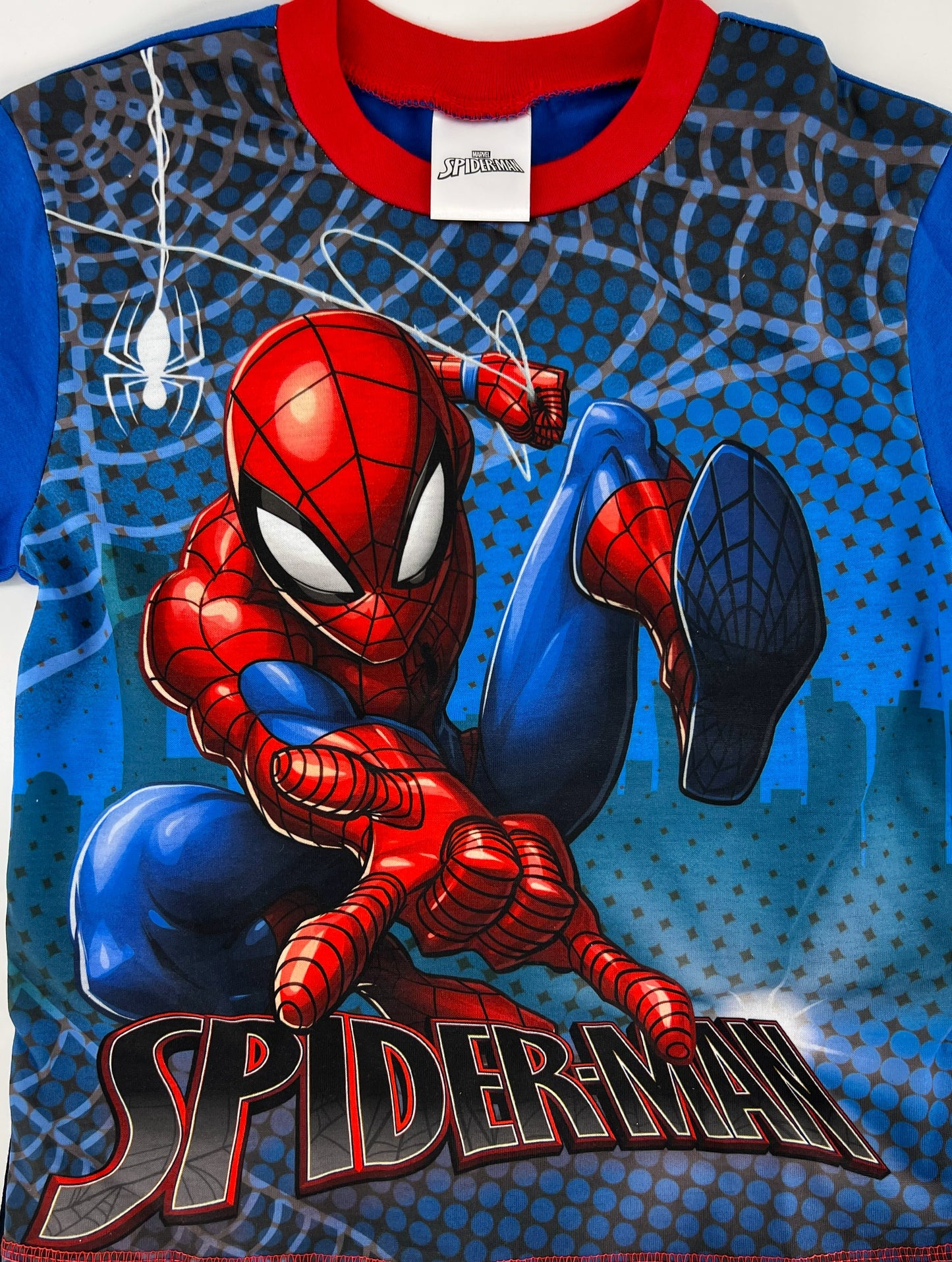 Spider-Man Boys’ Pyjamas Set Long Sleeve Top & Bottoms Ages 4-10 Years