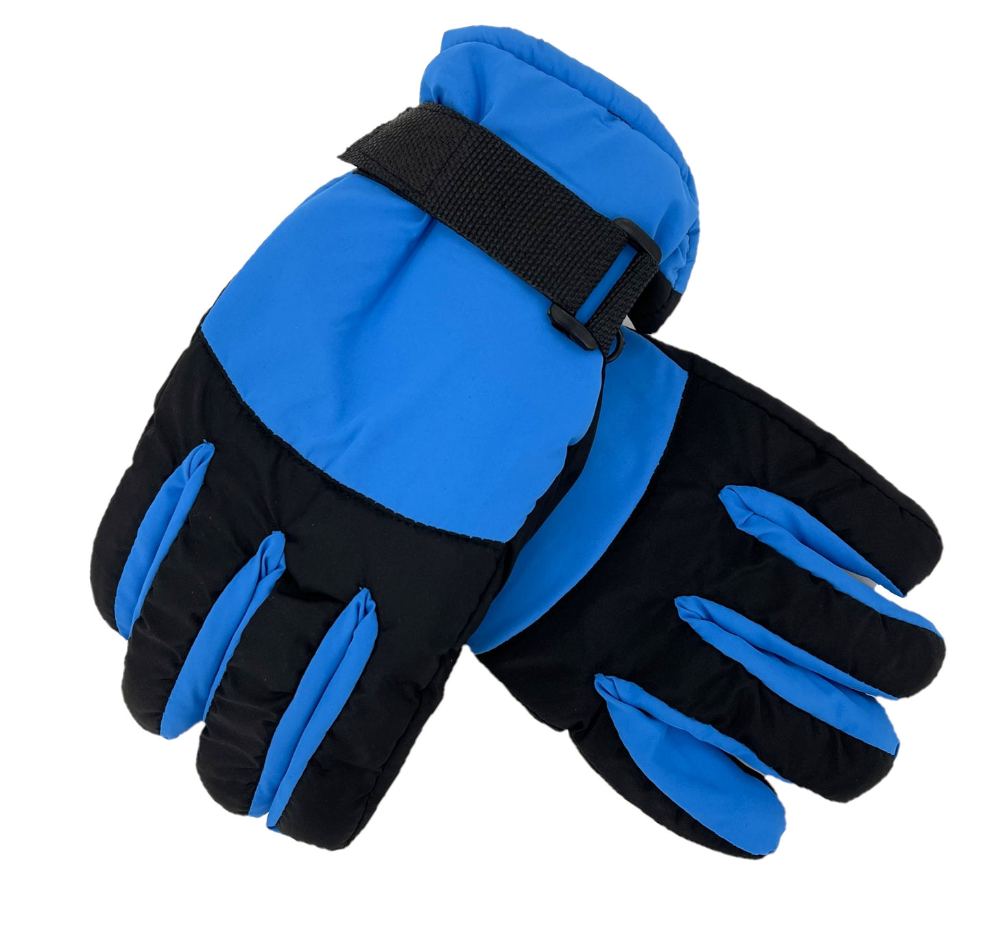 Boys Ski Snowboarding Winter Gloves - Palm/Thumb Grips & Adjustable Wrist Strap