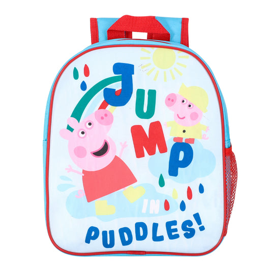 Peppa Pig Kids' Backpack, School Bag, Jump in Puddles Boys, Girls