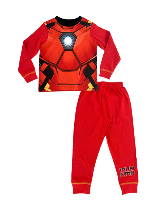 Iron Man Boys Pyjamas Costume Set, Ages 2-8, Long Sleeve & Pants Sleepwear