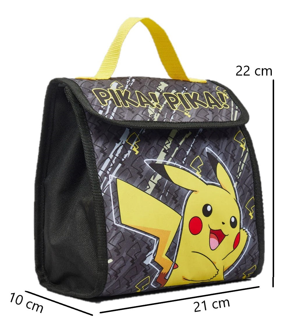 Pokemon Pikachu Insulated Lunch Bag with Hand Carry Strap