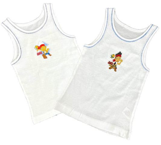 Jake and the Neverland Pirates Twin Pack Vests Ages 18-24 Months