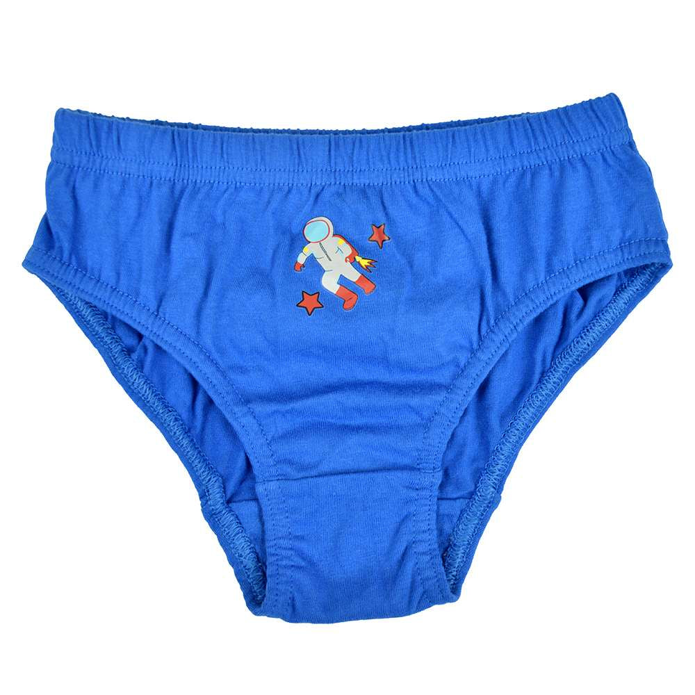 7 Pairs Boys Briefs Cotton Blend Space Patterned Underpants 2-8 Years Available
