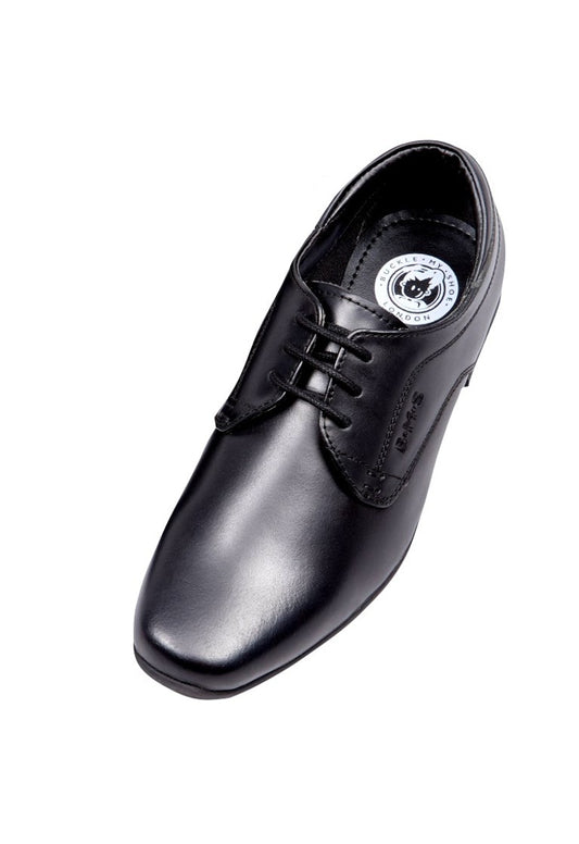 Boys Leather School Shoes - Buckle My Shoe Black Formal or School Shoes