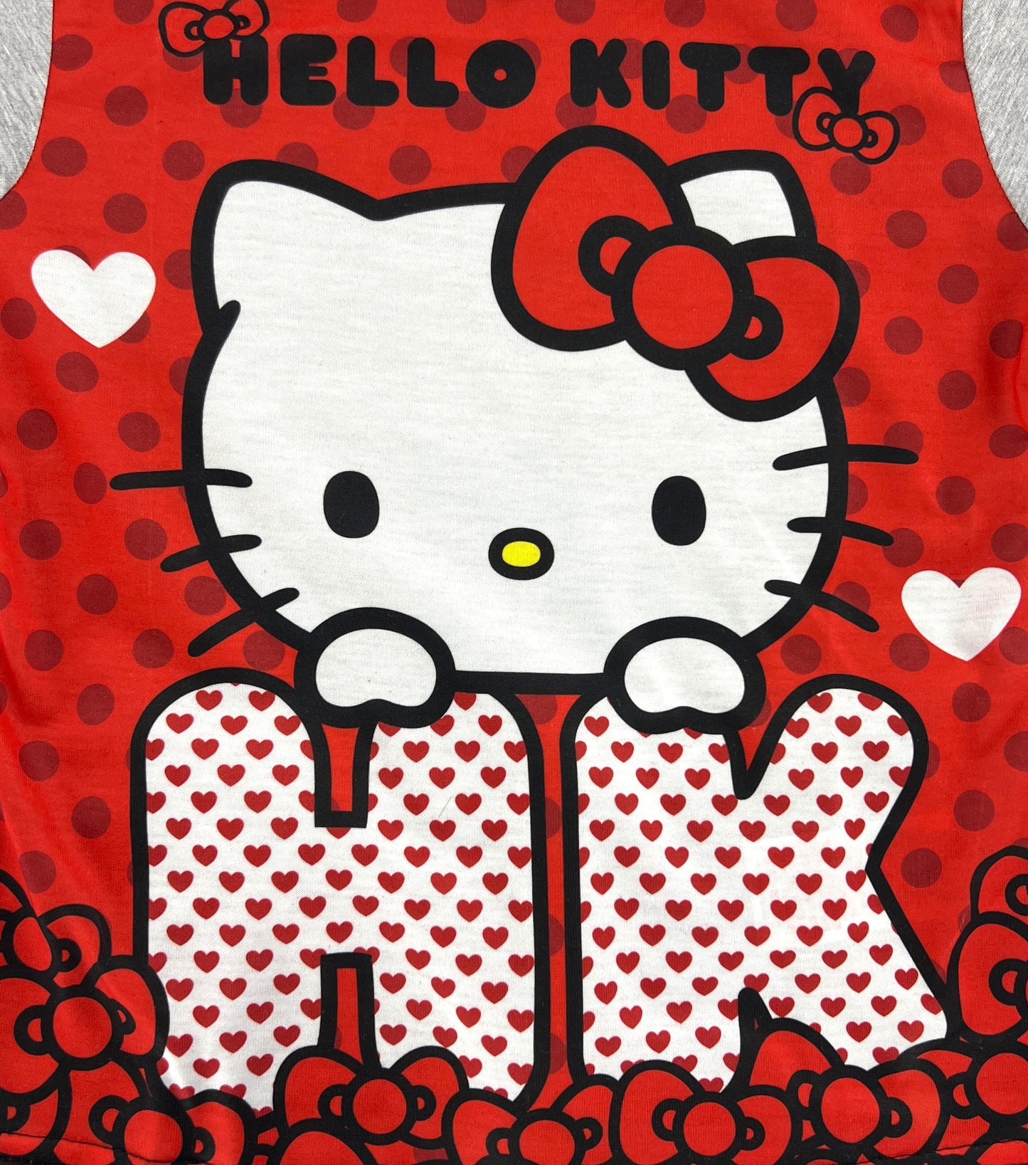 Hello Kitty Girls Pyjamas Set “Hearts” Long Sleeve Top & Bottoms, 5-12 Years