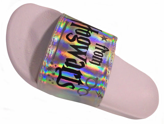 Harry Potter Girls Silver Pool Sliders Shoes