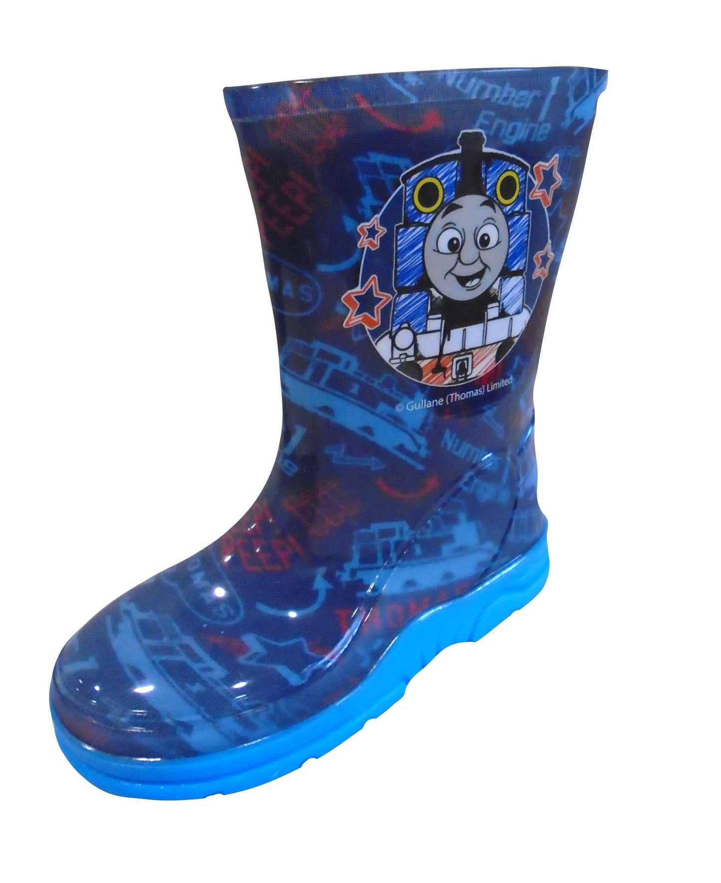 Thomas & Friends Boys Wellington Boots - Blue PVC Wellies