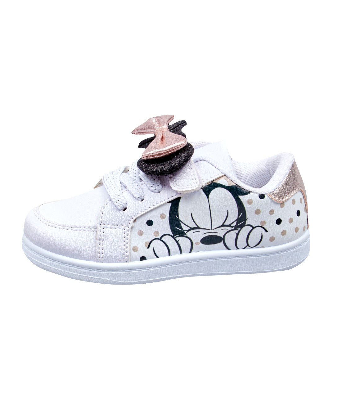 Officially Licensed Disney Minnie Mouse Girls' White Trainers