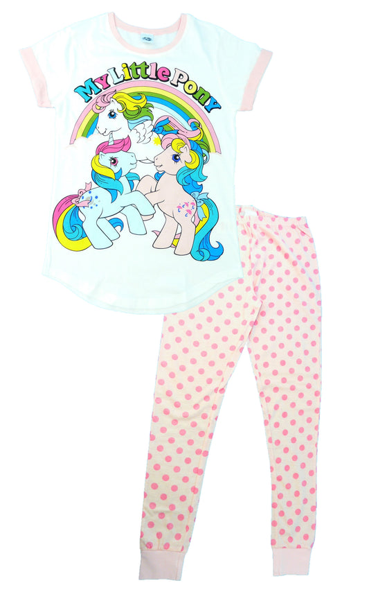 Ladies My Little Pony "Rainbow" Pyjama Set 100% Cotton