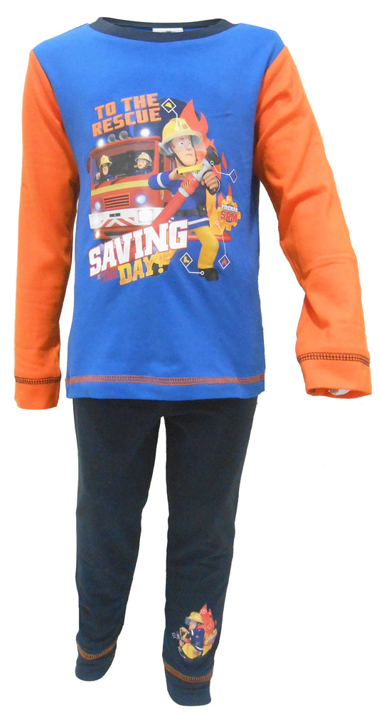 Fireman Sam "Saving the Day / Rescue" Boys Pyjamas 18-24 Months