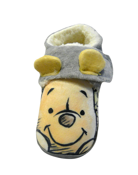Winnie The Pooh Boys Slippers Grey 9 UK Child