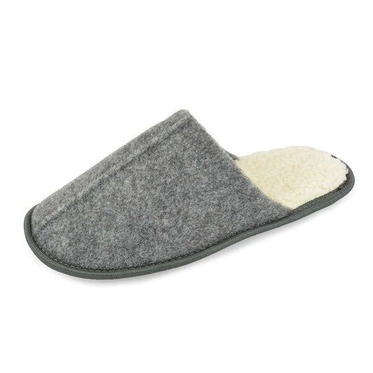 Mens Felted Mule Slip On Slippers