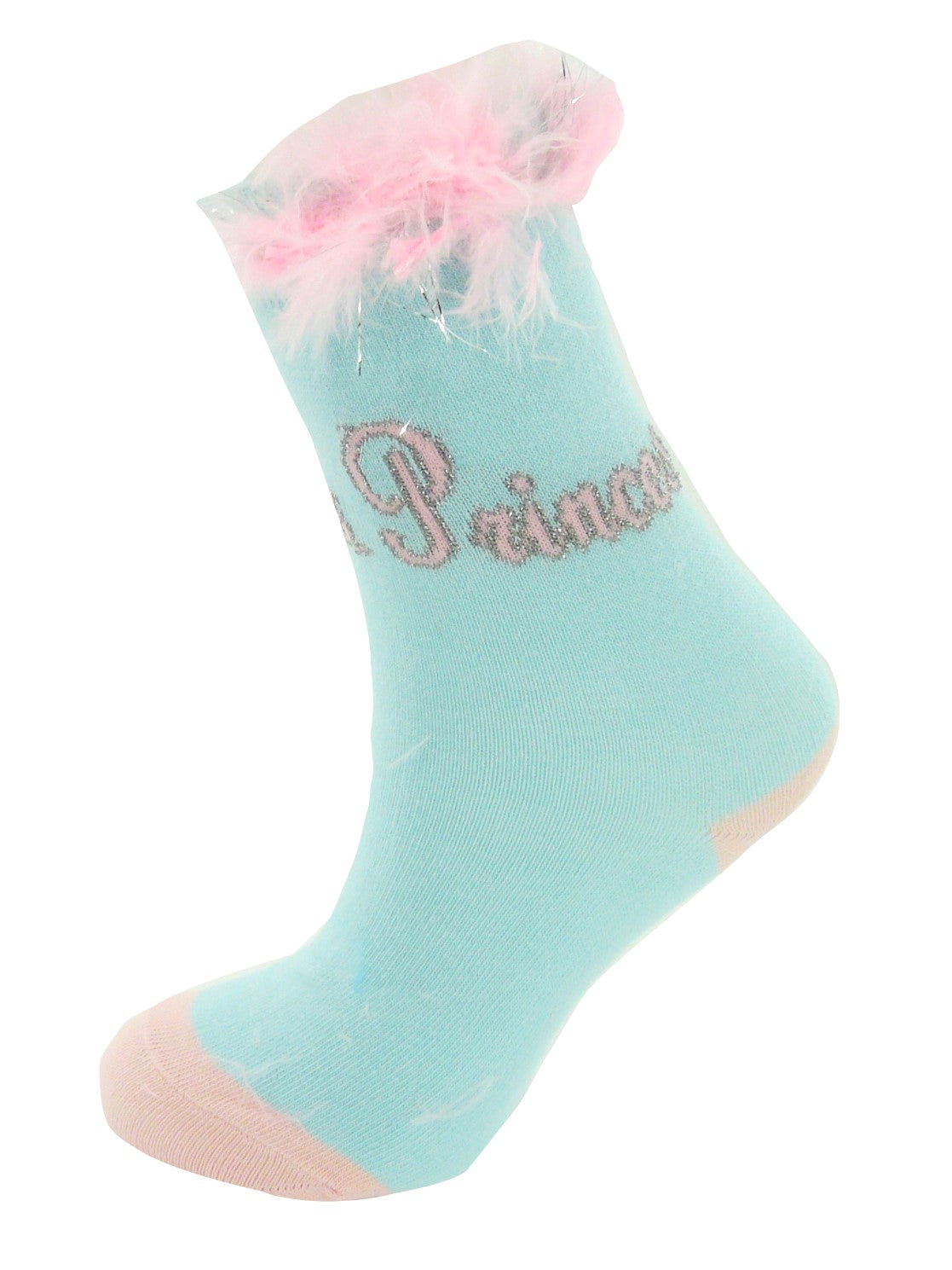 Girls 3 Pairs Pastel Coloured Fancy Feather Ankle Socks