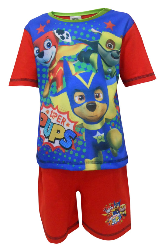 Paw Patrol "Super Pups" Boys Shortie Pyjamas 18-24 Months