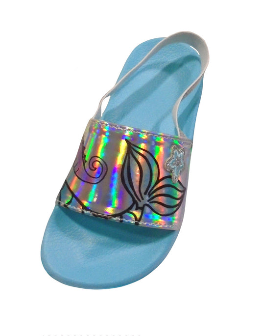Girls Mermaid Slider Sandals with Ankle Strap Great for Summer