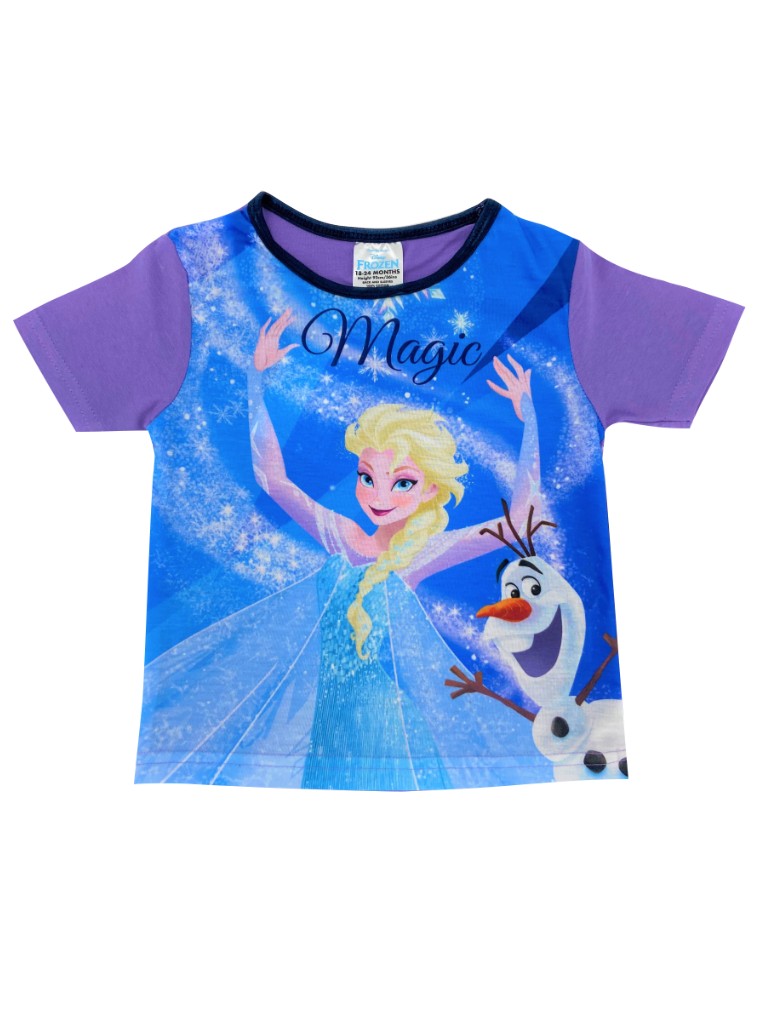 Disney Frozen "Elsa Magic" Shortie Girl's 2 Piece Pyjama Set