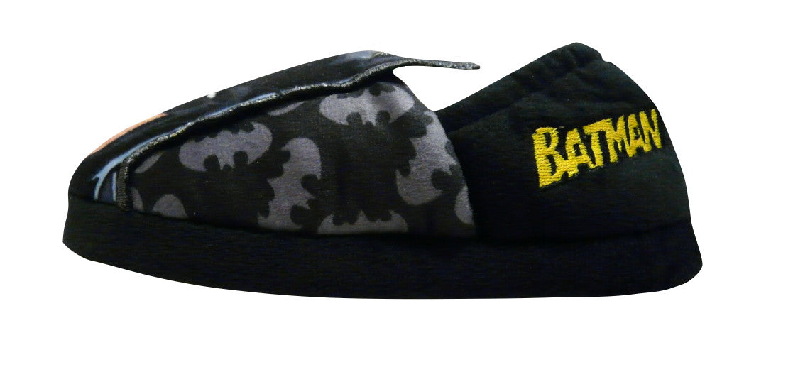 Batman Boys Black and Yellow Slippers