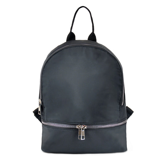 Black Compact Fashion Rucksack Backpack – Stylish & Practical Design