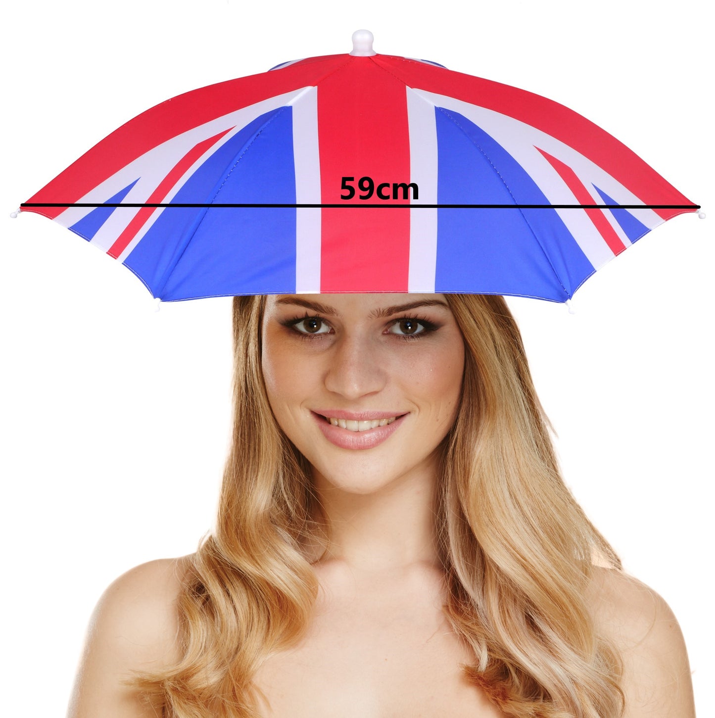 Union Jack Flag Hat Umbrella, Parades, Eurovison, Coronation, Sporting Events