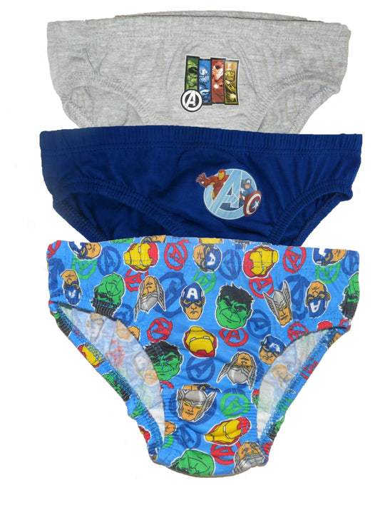 Avengers Boys 3 Pack Cotton Underwear Briefs